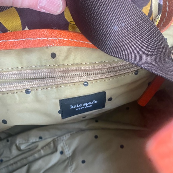 Vintage Kate Spade cloth/ leather bag - Picture 5 of 14